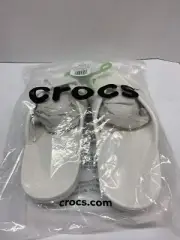 Crocs Men's and Women's Sandals White Baya II Flip Flops Waterproof Size M9/W11