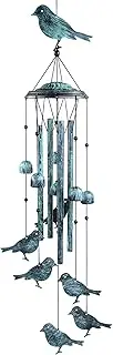 Monsiter QE Bird Wind Chimes for Outside, Outdoors Wind Chimes with 4 Large Aluminum Tubes & S Hook - Wind Chimes Outdoor Clearance Hanging Decor for Garden, Patio, Backyard or Porch