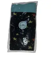 Women's NEW BLK Compression Knee High Socks, Medical - Size L/XL - Star Print