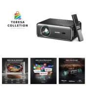 EAZZE D1 Pro Smart Projector with WiFi and Bluetooth, Netflix Official, 20W S...