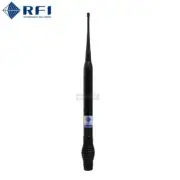 RFI CD991-67-73 UHF Unity Broadband E/Feed Antenna (400-520 MHz); Spring 5m Coax