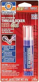 Permatex High Strength Threadlocker Gel, Red, 10 g
