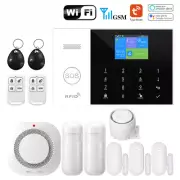 Wireless WIFI GSM Home Burglar Security Alarm System SMS Smart Life APP Control