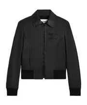 Triomphe blouson jacket in soft lambskin FR36,FR38 black