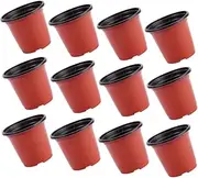 Totority 120Pcs Plastic Seedling Pots with Drainage Breathable Planting Pots for Indoor Gardening Functional Grow Pots for Easy Plant Care and Healthy Seedling Growth