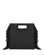 Maje M Fringe Leather Crossbody Bag