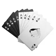 10 Pcs Bottle Openers, Stainless Steel Beer Caps Cans Openers, Poker Ace of Spades A Cards Water Bottles Openers, Wallet Bottle Openers