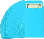 uxcell Money Envelope, 25 Pack 3.5" x 2.2" Cash Envelopes Money Holder Bags Budgeting Saving Challenge Letter for Gift Coins Checks Tickets Jewelry Passport Card, Deep Blue