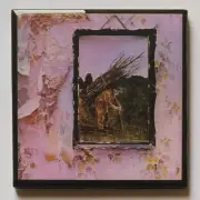 LED ZEPPELIN IV Custom Ceramic Tile COASTER Barware Cork Music Gift Album Cover