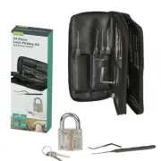 Locksmith Transparent Visible Practice Padlock Lock Training Skill Lock Pick Set