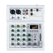 Professional Digital DJ Mixer Console 4 Channel Audio Mixer with USB Port4219