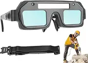 [Generic] Welding Goggles Auto Darkening | Eye Protection Goggles,3-Level Dimming Anti-Glare Eyewear for Metal Fabrication Projects Auto Repair