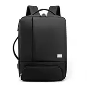 USB Backpack 15.6inch Laptop Bag Waterproof Anti-theft Lock Travel Business School Bag BLACK COLOR