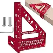 Angle Square | Precision Square Woodworking,Precise Multi-Angle Miter Protractor for Carpentry Welding Drywall Remodeling Engineering Drafting Machine Work Cabinetry