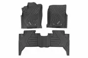 Rough Country Flex-Fit Floor Mats Front & Rear for Toyota Tacoma 16-23 FF-71216