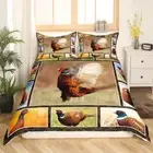 Duvet Cover King Size Hunting Turkey Bedding Set Wildlife Bird Pheasant
