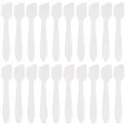 Tbestmax 300 PCS Mini Cosmetic Spatulas 3.2 x 0.6 300 - Clear