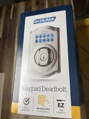 Schlage BE365VCAM619 Camelot Keypad Deadbolt - Satin Nickel