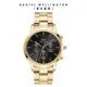 【Daniel Wellington】DW 手錶 Iconic Chronograph 42ｍｍ香檳金三眼精鋼錶黑錶盤