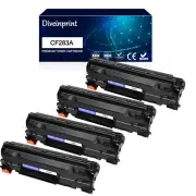 4PK CF283A Toner Cartridge Compatible for HP 83A LaserJet Pro MFP M125a M126nw