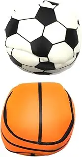 GANAZONO Pcs Boys and Girls Outdoor Play Game Set Hand-Stitched Leather Sandbag Toys Football Basketball Shape Juggle Sandbag for Boys Girls