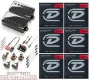 EMG JH SET JAMES HETFIELD BLACK CHROME STANDARD SPACED SHORT POTS +6 STRING SETS