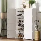 8 Cube DIY Shoe Rack Cabinet Storage Portable Stackable Organiser Stand Box