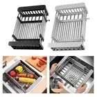 Adjustable Dish Drying Rack, Sink Top Dish Drying Rack Kitchen Dish Drainer,