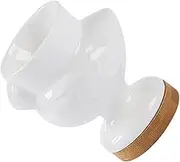 Alipis Ceramic Egg Cup Holder Chick Shape Design for Soft Hard Boiled Eggs with Base Practical Home present
