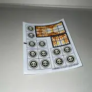 Lego Pirates of the Caribbean Original Sticker Sheet Queen Anne's Revenge 4195