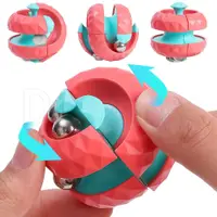 在飛比找蝦皮購物優惠-變形指尖彈球智力兒童壓力玩具指尖流行緩解壓力旋轉魔豆玩具鑽石