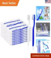 500 pcs Prepasted Disposable Toothbrushes Bulk Individually Wrapped Pre Paste...