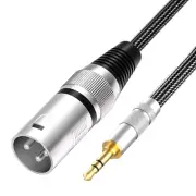 3.5Mm to XLR Cable Unbalanced Mini Jack 1/8 Inch to XLR Male Adapter Microphone