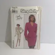 Simplicity 8906 Size 12 Two Piece Dress Christie Brinkley