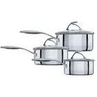 NEW Circulon Steelshield Series S Saucepan Set 3pce