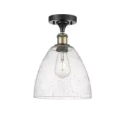 Innovations Lighting 516-1C-14-9 Bristol Semi-Flush Bristol Glass - Black