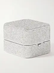 [Judith Leiber Couture] Judith Leiber Couture - Say Yes Mini Crystal-embellished Silver-tone Box - One size One size Silver