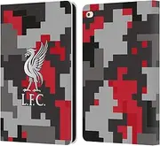Head Case Designs Officially Licensed Liverpool Football Club Club Colours Digital Camouflage Leather Wallet Case Compatible with Apple iPad Air 2 (2014)
