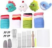 DOITOOL Needle Wool Felting Kit 39pcs Craft Kits for Doll Felting for DIY Projects