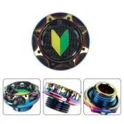 1pc JDM LEAF NEO CHROME Engine Oil Filler Cap Oil Tank Cover Aluminum For TOYOTA (for: Toyota)