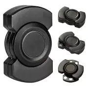 Stainless Steels 3 in 1 Fidget Spinner and Slider Combo with Click Button Metal