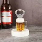Yellow Practical Simulation Beer Cup Zinc Alloy Bottle Opener