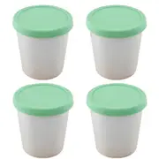 Stackable Sweet Treat Ice Cream Tub With Tight-fitting Silicone Lid Freezer Storage Container For Sorbet & Gelato, Bpa-free & Dishwasher-safe, Char...