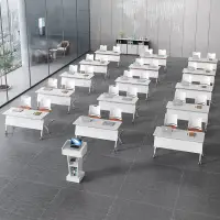 在飛比找蝦皮商城精選優惠-上新原創折疊培訓桌椅移動組合會議桌多功能可折疊輔導班課現代簡