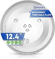 Microwave Plate Replacement 12-3/8” for Oster P34 Microwave Glass Turntable Plate - Oven Cooking Tray Dish Fits Plates From Many Microwave Turntable Brands Including GE Panasonic and Sanyo