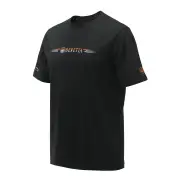Beretta Broken Clay T-Shirt - Cotton Black #ts073-T1557-0999