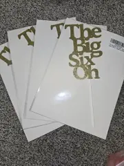"The Big Six Oh" 60th Birthday Decorative Glitter Sticks Cake Toppers 4pcs