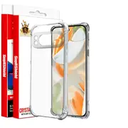 For Google Pixel 9 /9 Pro SupRShield Clear Case Shockproof Tough Gel Clear Transparent Air Cushion Cover (Transparent)