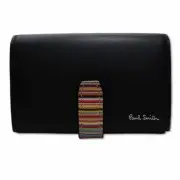 Paul Smith 2025Ss 553409 P063 Leather Signature Stripe Tab Business Card Holder