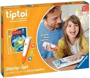Ravensburger - tiptoi Starter Set - Reader + Book 'L'encyclopédie des p'tits Curieux' - Electronic Educational Game Without Display from 4 Years - French Version - 00176
